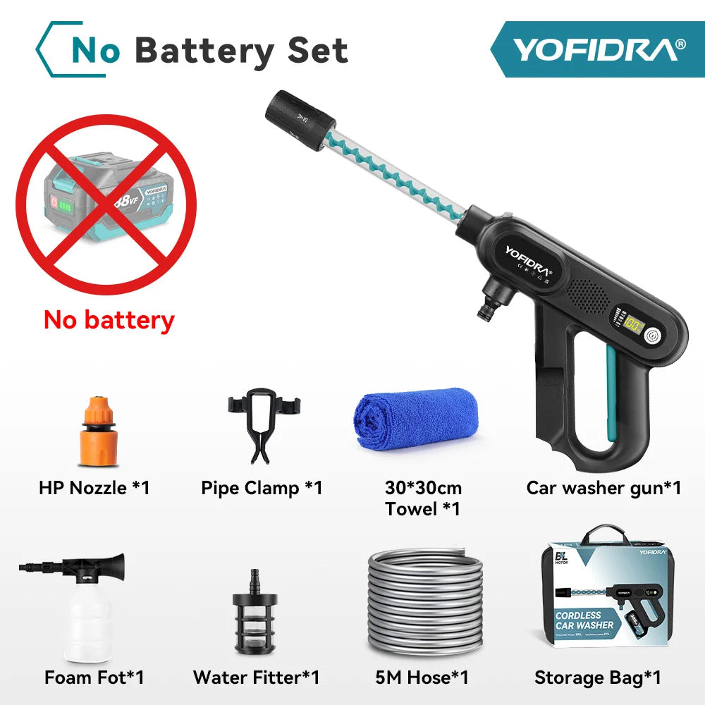 Yofidra 220Bar – Lavadora de Água Elétrica Sem Fios