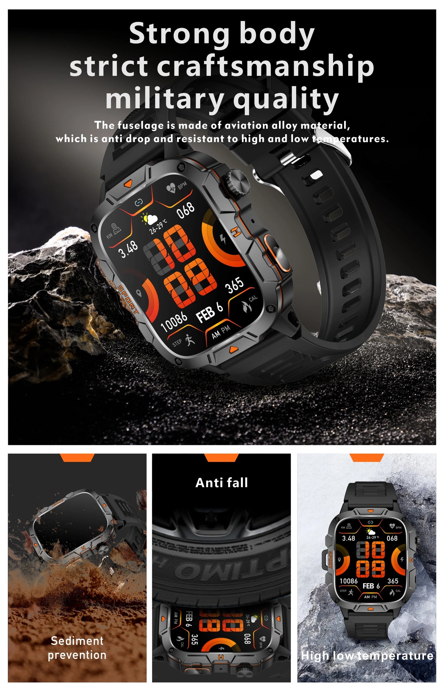 Smartwatch Desportivo QX12 AMOLED 1,96” com Monitorização de Saúde e Assistente de Voz