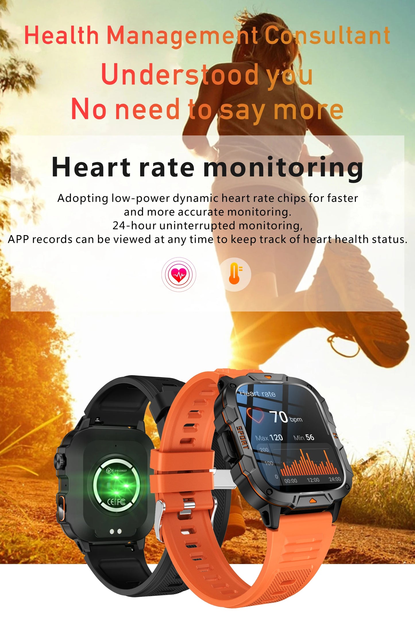 Smartwatch Desportivo QX12 AMOLED 1,96” com Monitorização de Saúde e Assistente de Voz