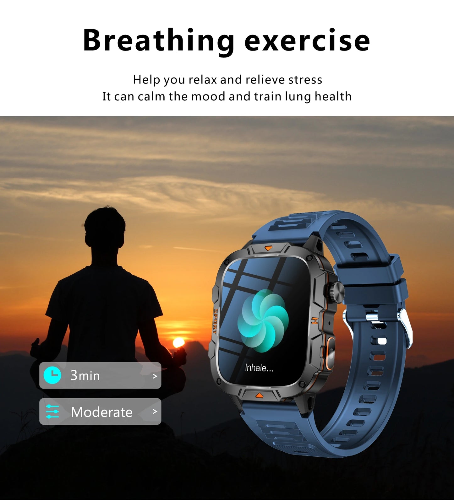 Smartwatch Desportivo QX12 AMOLED 1,96” com Monitorização de Saúde e Assistente de Voz