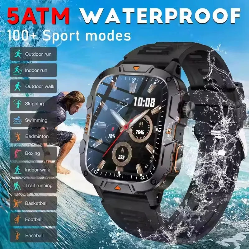 Smartwatch Desportivo QX12 AMOLED 1,96” com Monitorização de Saúde e Assistente de Voz