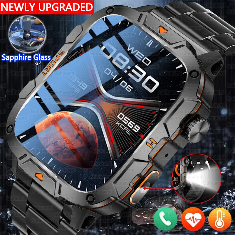 Smartwatch Desportivo QX12 AMOLED 1,96” com Monitorização de Saúde e Assistente de Voz