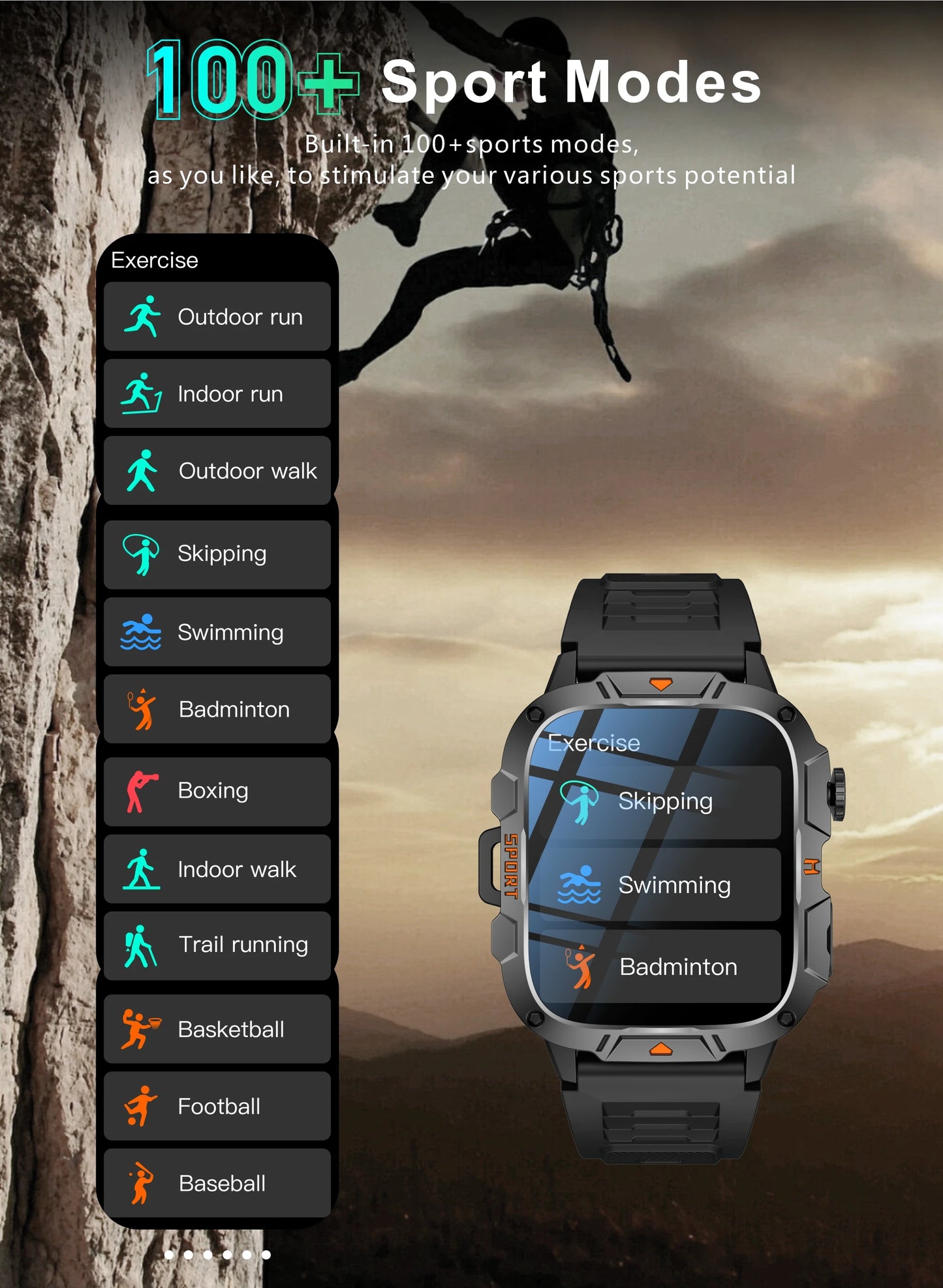 Smartwatch Desportivo QX12 AMOLED 1,96” com Monitorização de Saúde e Assistente de Voz