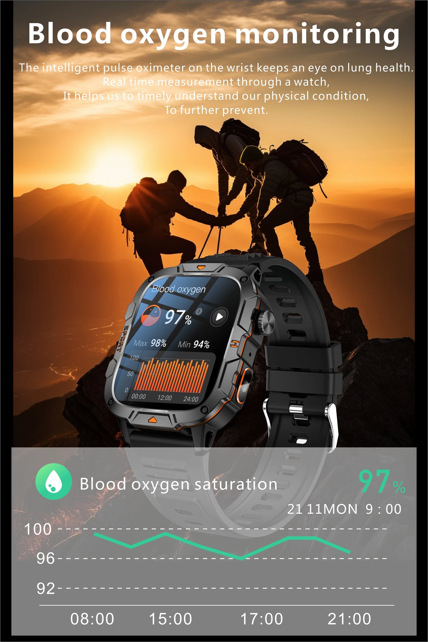 Smartwatch Desportivo QX12 AMOLED 1,96” com Monitorização de Saúde e Assistente de Voz