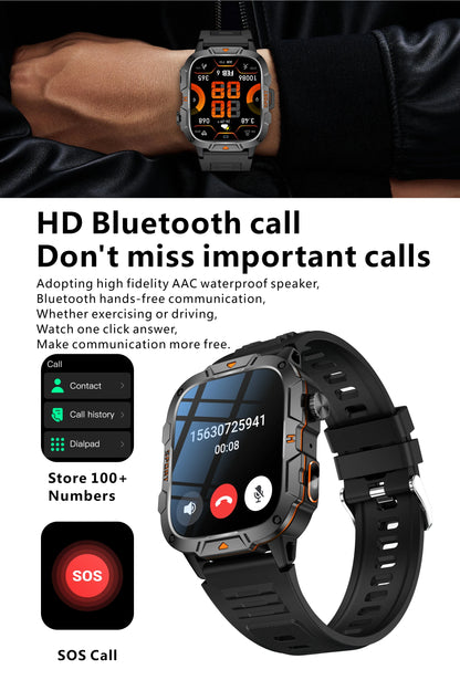 Smartwatch Desportivo QX12 AMOLED 1,96” com Monitorização de Saúde e Assistente de Voz
