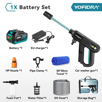 Yofidra 220Bar – Lavadora de Água Elétrica Sem Fios