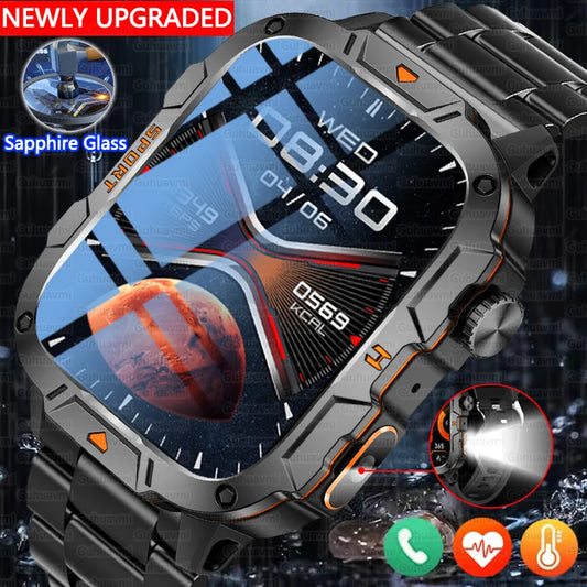 Smartwatch Desportivo QX12 AMOLED 1,96” com Monitorização de Saúde e Assistente de Voz