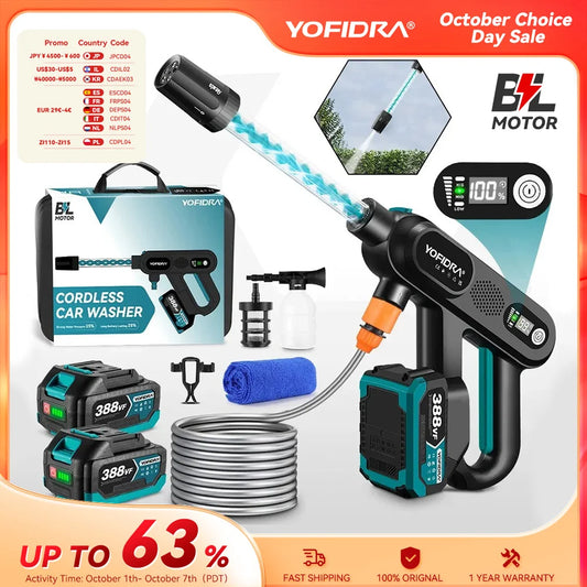 Yofidra 220Bar – Lavadora de Água Elétrica Sem Fios