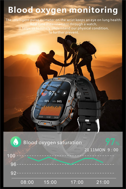 Smartwatch Desportivo QX12 AMOLED 1,96” com Monitorização de Saúde e Assistente de Voz